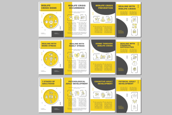 Adult Psychology Brochures Bundle Graphics for Local Branding
