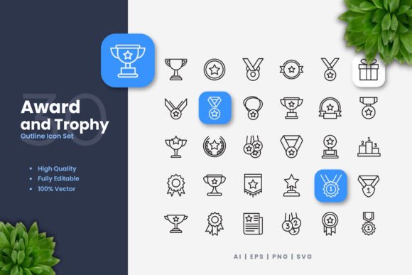 Award and Trophy Icons