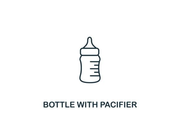 Bottle With Pacifier Icon