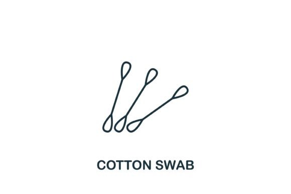 Cotton Swab Icon Graphics for Modern Branding