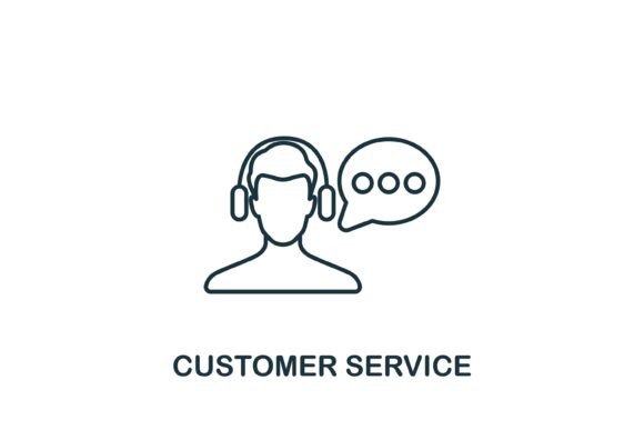 Customer Service Icon for Modern Branding