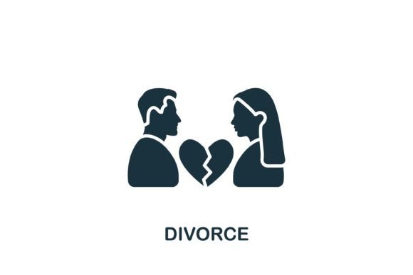 Divorce Icon for Modern Design Projects