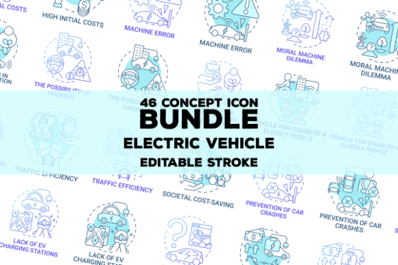 EV Icons for Modern Branding