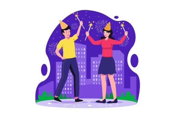 Happy New Year Graphics for Local Branding