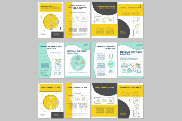 Humanitarian Aid Brochures Bundle Graphics