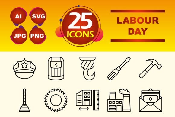 Labor Day Icons
