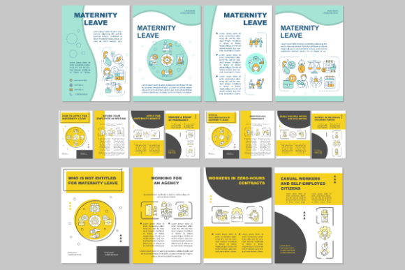 Maternity Leave Brochure Bundle Graphics