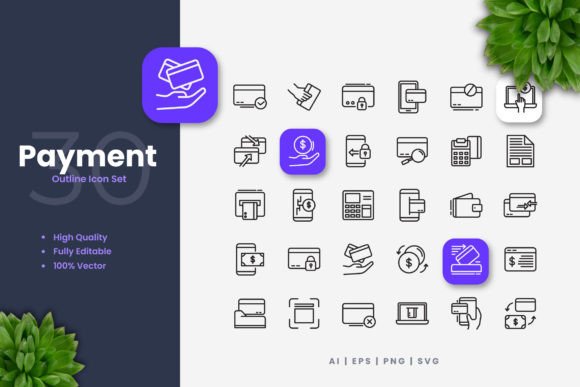 Payment Icons Graphics for Modern Branding