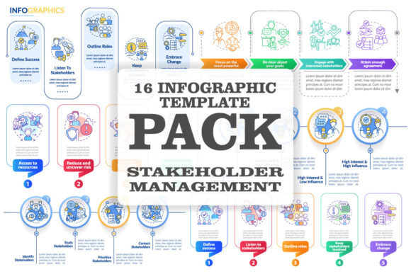 Stakeholder Management Infographics for Modern Branding