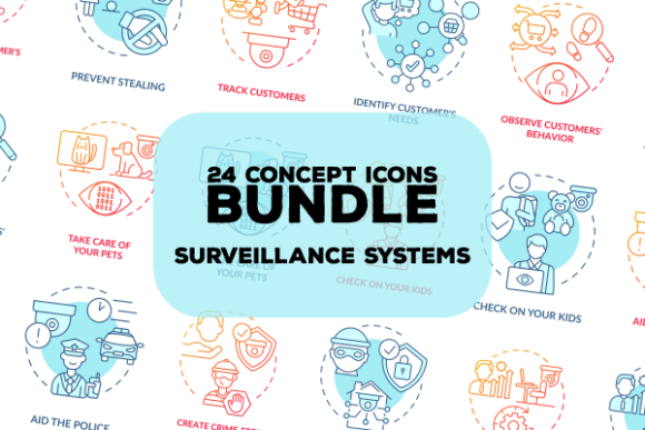 Surveillance System Graphics for Modern Branding